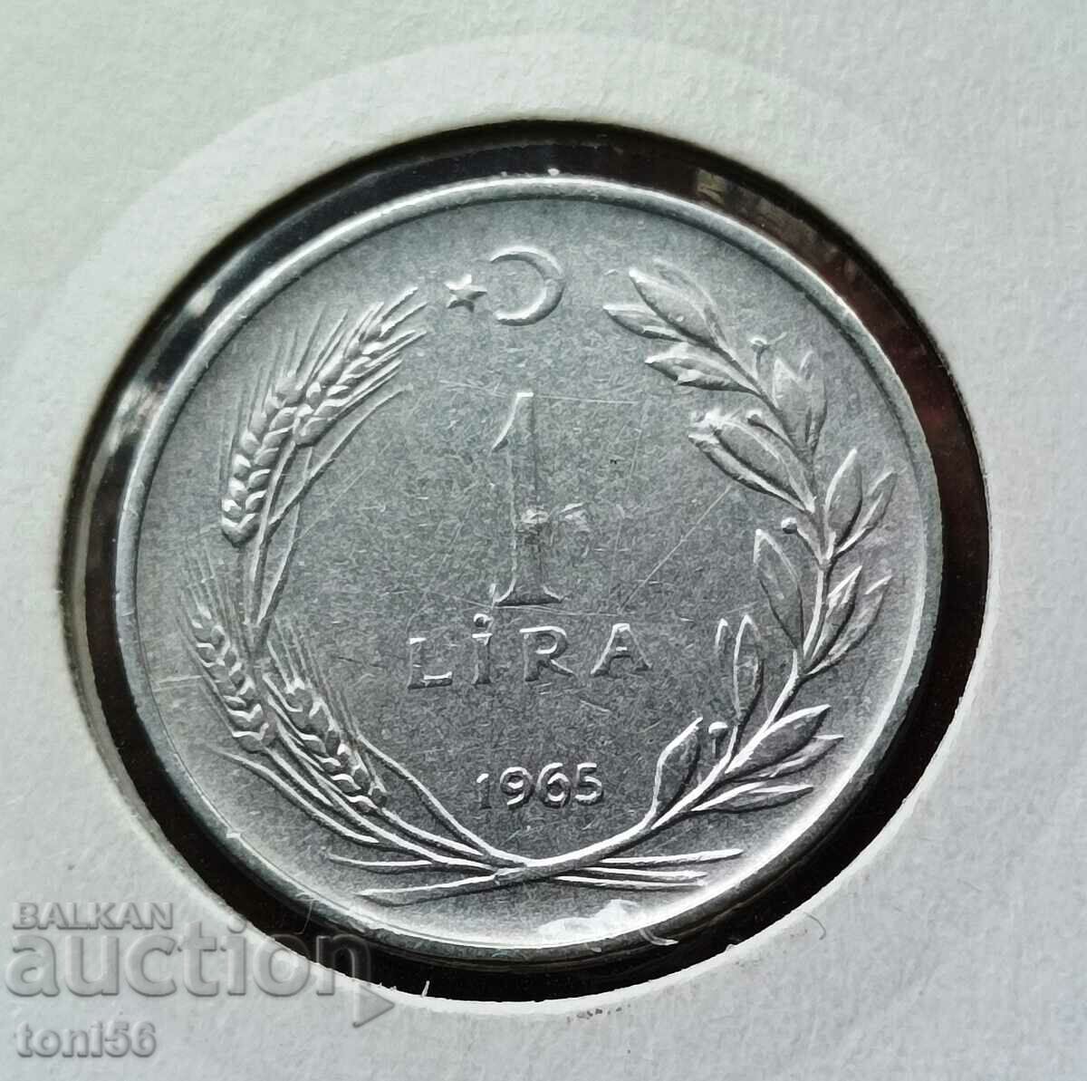 Turkey 1 Lira 1965