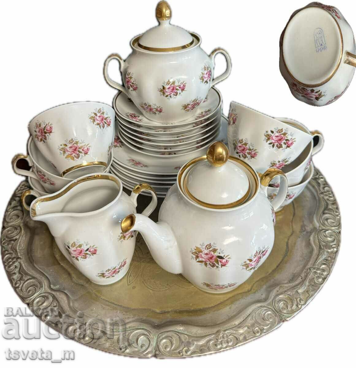 Porcelain tea set 21 pieces RPR Riga, Latvia USSR