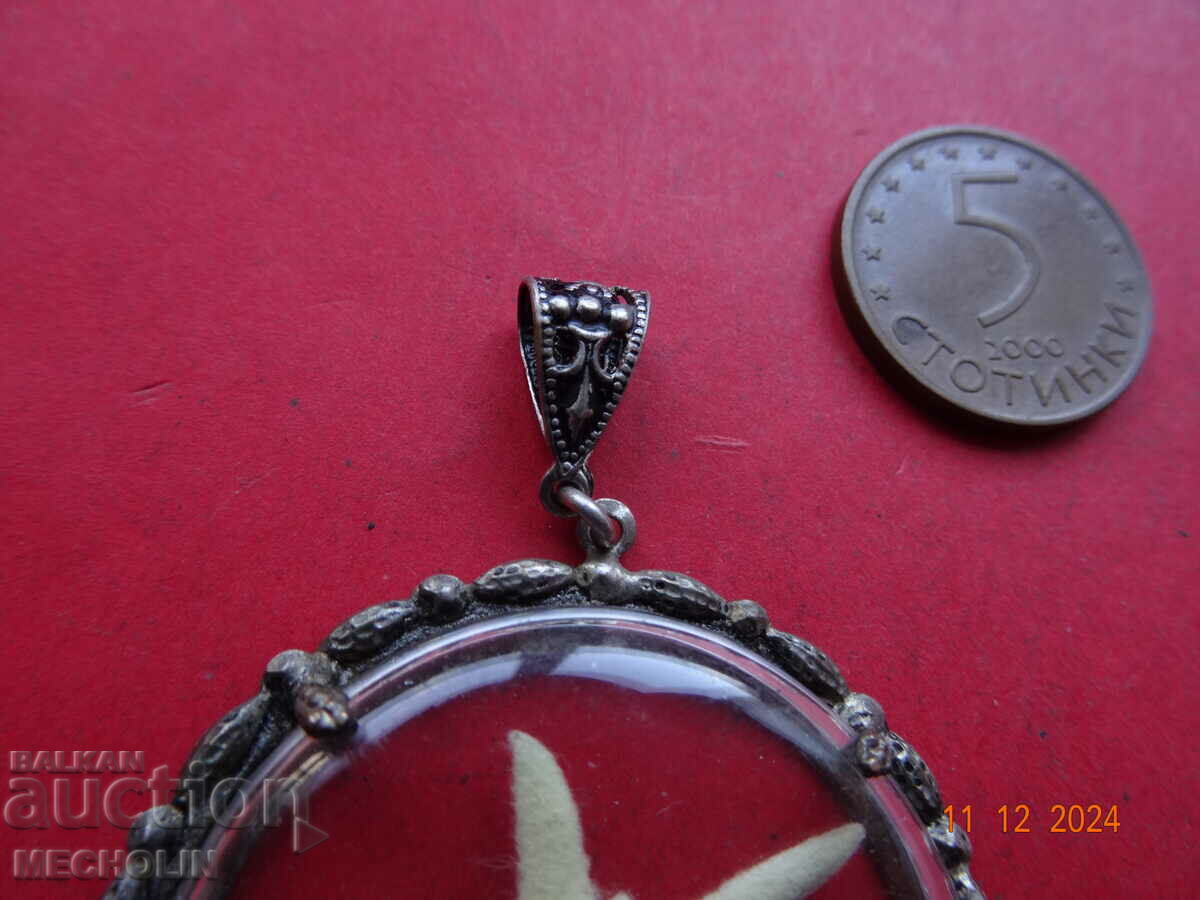 Licitație Pandantiv medalion de colecție edelweiss veche 1 Licitație Pandantiv medalion de colecție edelweiss veche 1