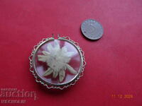 COLLECTIBLE OLD edelweiss 2 locket pendant