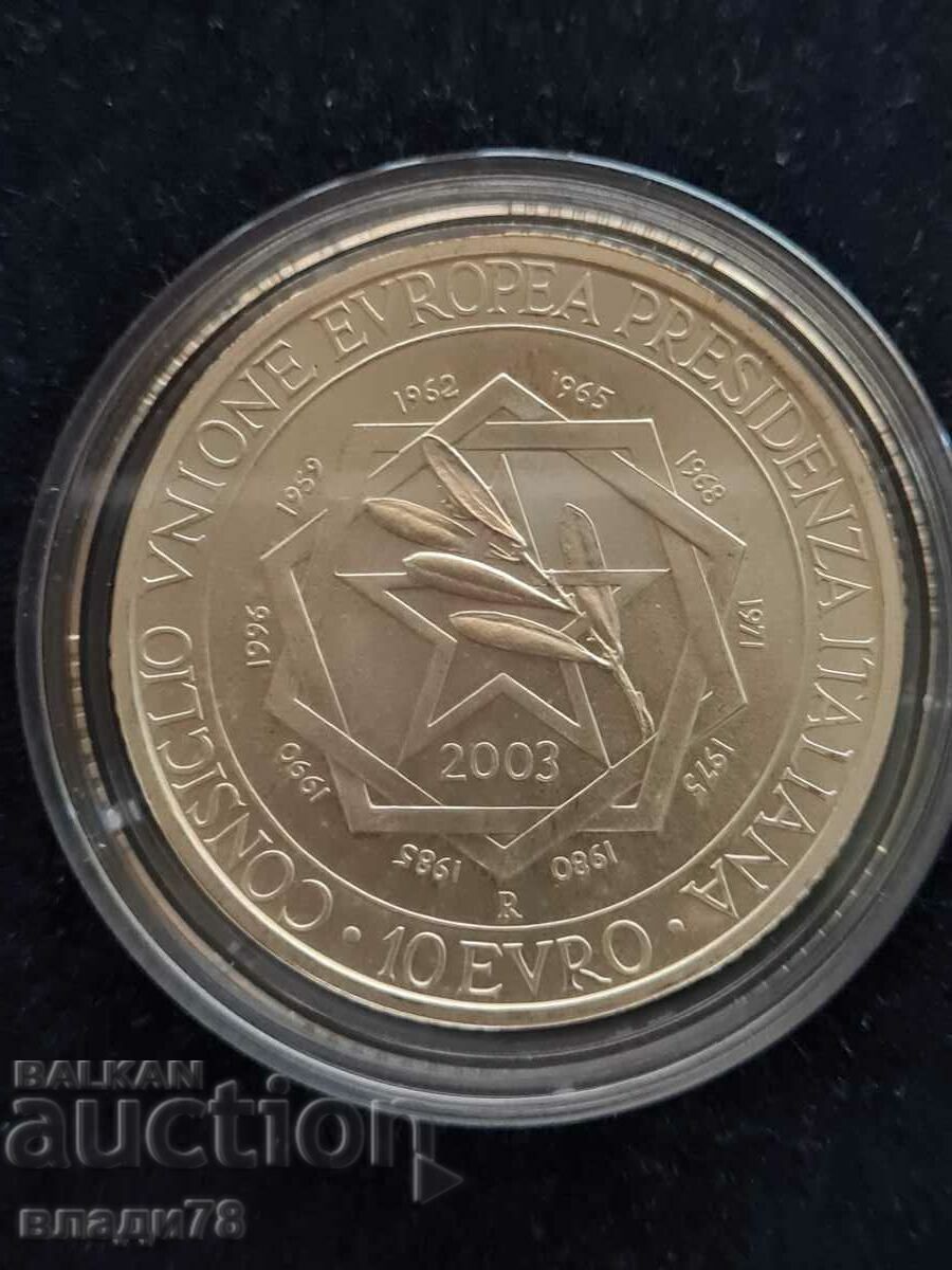 Silver coin 10 euro 2003