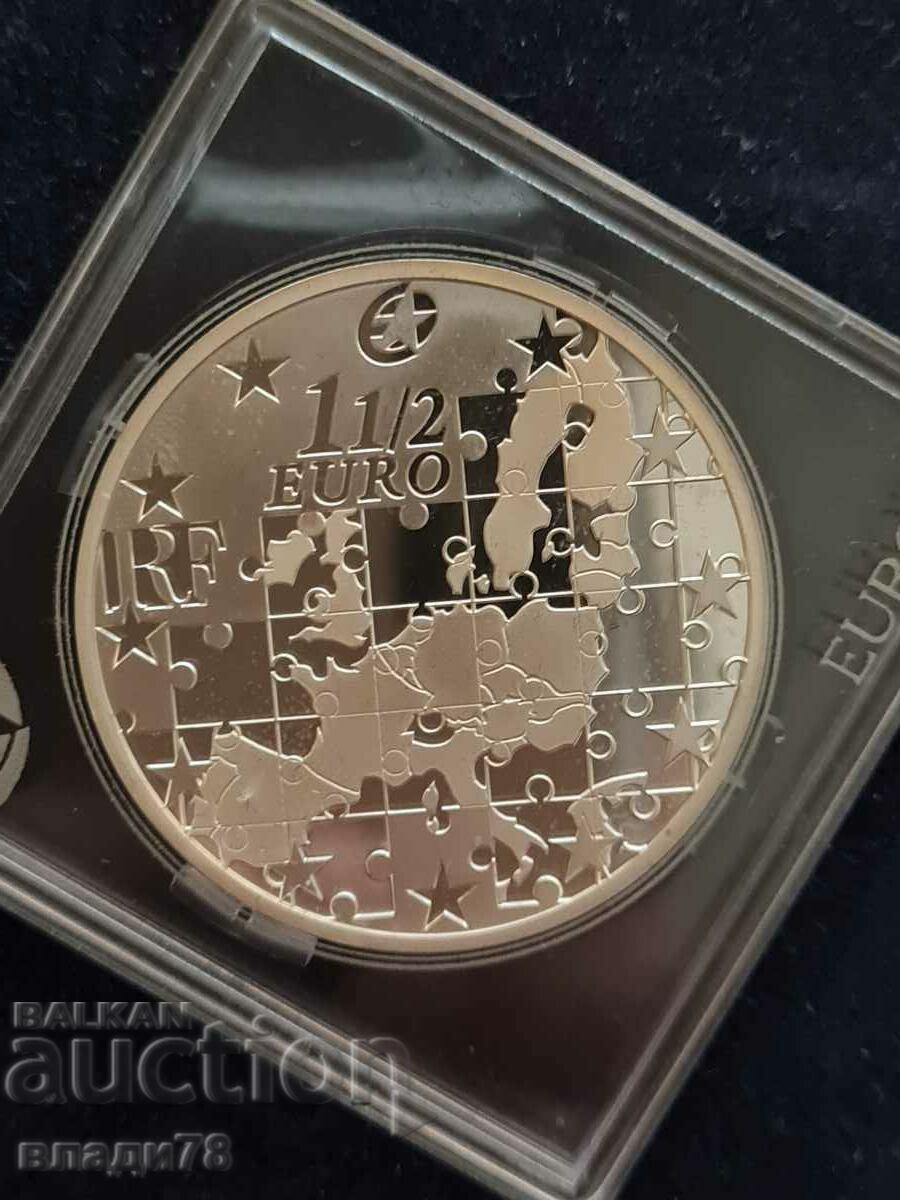 Silver coin 11/2 euro 2004