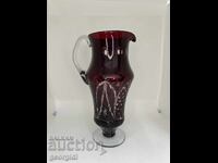 Czech ruby jug - Bohemia / Bohemia. #6231