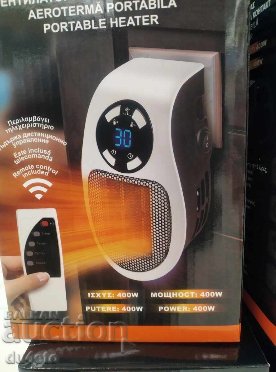 Fan Stove for contact 400W 19x11x12 cm. With timer and - 5 Fan Stove for contact 400W 19x11x12 cm. With timer and - 5