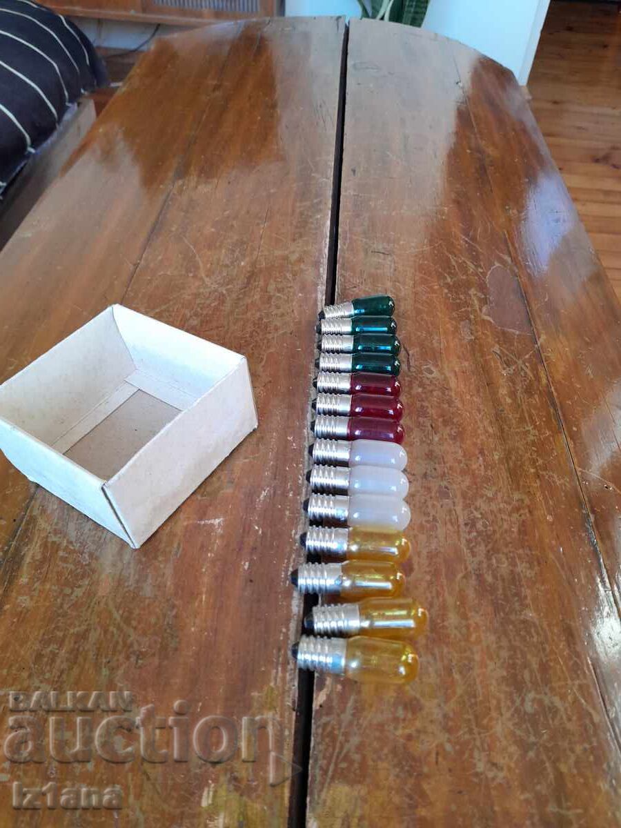 Old colored light bulbs with price 85.00 BGN | € 43.46 Old colored light bulbs with price 85.00 BGN | € 43.46