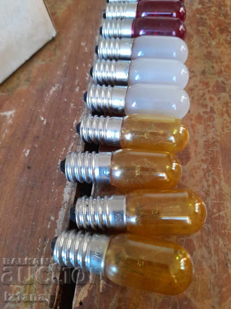Auction Old colored light bulbs Auction Old colored light bulbs