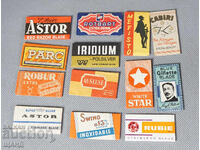 13 Old razor blades Gillette,ASTOR,PARC,SWING