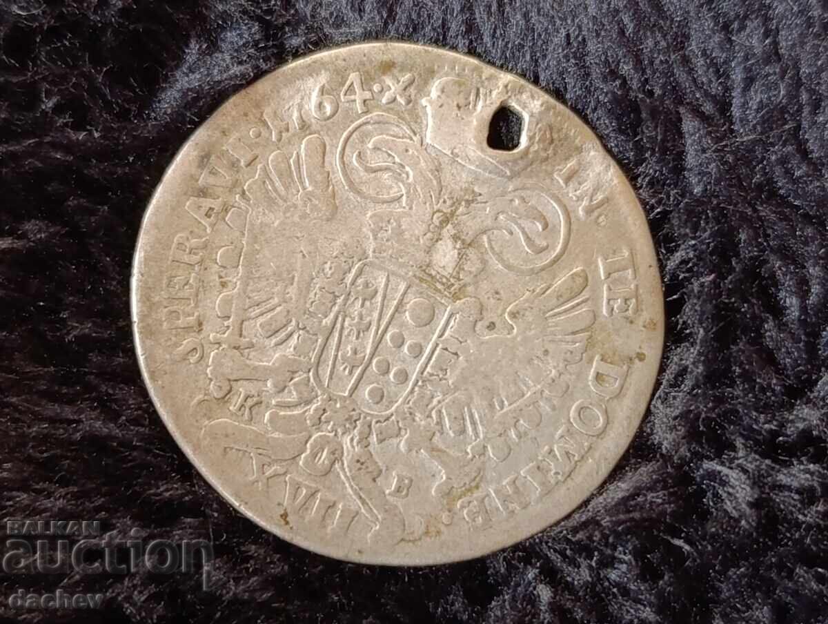 Сребърна монета Германия кройцер кройцера 1764г сребро с цена 30.00 лв. | € 15.34 Сребърна монета Германия кройцер кройцера 1764г сребро с цена 30.00 лв. | € 15.34