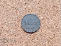 Финландия 1 пени 1905 год.