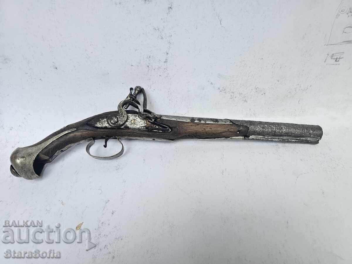 PISTOL BALKAN FLINT, PISTOL Secolul al XIX-lea.