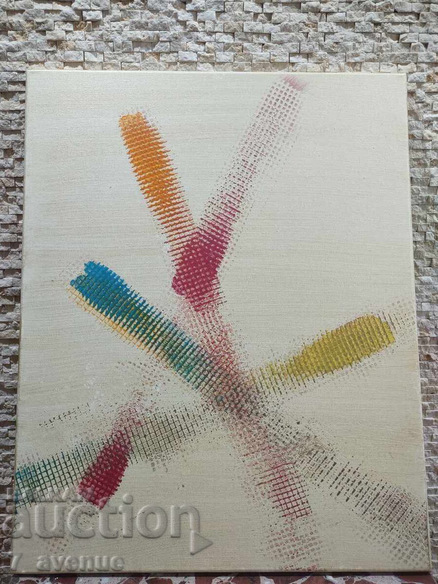 Original painting acrylic on canvas, 40/50 cm "Intersections" - 5 Original painting acrylic on canvas, 40/50 cm "Intersections" - 5