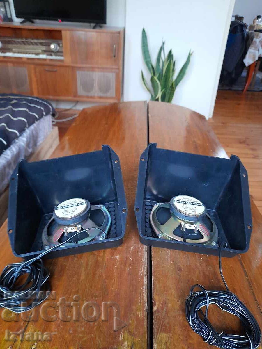 Auction  Old Roadstar car speakers
