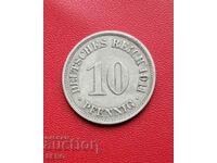 Germany-10 pfennig 1911 F-Stuttgart