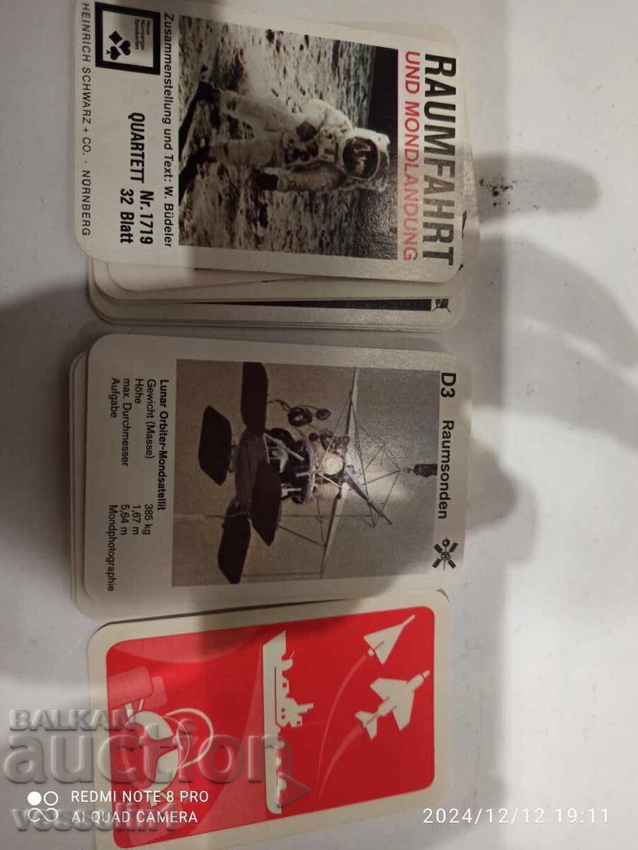 Old collectible cards from the 60s, astronautics, 32pcs