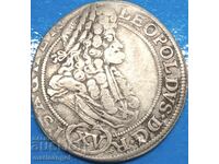 Austria 15 Kreuzer 1694 Leopold I 1657-1705 5.31g silver