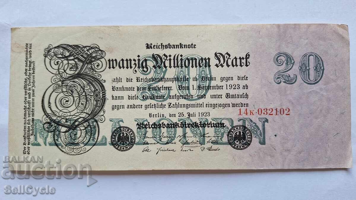 ✅WEIMAR GERMANIA|20.000.000 Marci 1923 - SALVAT❗