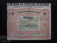 SHARE 100 BGN FROM TARNOVSKA POPULAR BANK 1947 !!!