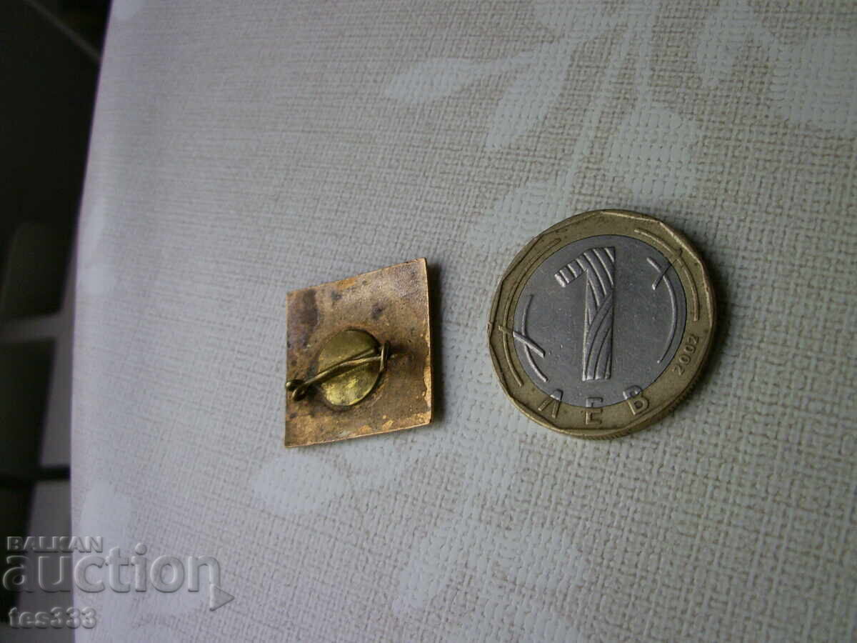 Значка I Конгрес на културата България 18-19 V 1967 Емайл - 6 Значка I Конгрес на културата България 18-19 V 1967 Емайл - 6