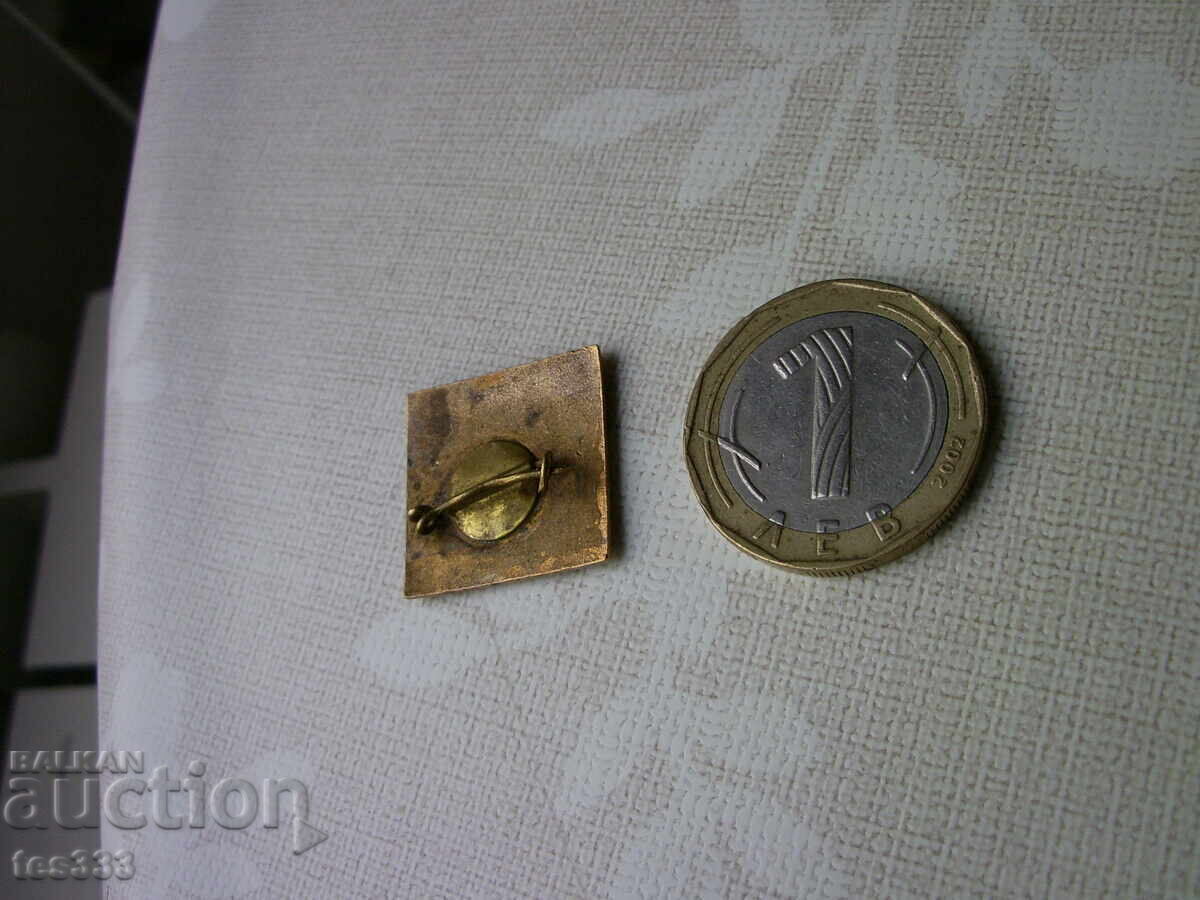 Значка I Конгрес на културата България 18-19 V 1967 Емайл - 7 Значка I Конгрес на културата България 18-19 V 1967 Емайл - 7