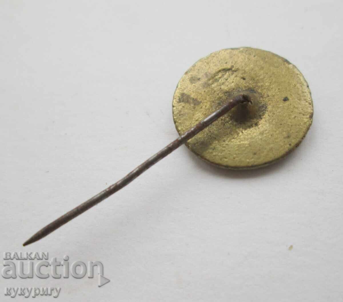 Аукцион Стар знак стара значка за ревер с образа на Христо Ботев Аукцион Стар знак стара значка за ревер с образа на Христо Ботев