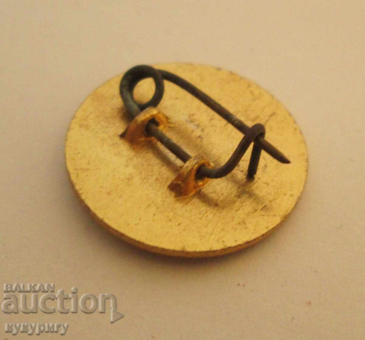 Auction Old badge old Soc lapel badge with the image of Ho Chi Minh Auction Old badge old Soc lapel badge with the image of Ho Chi Minh