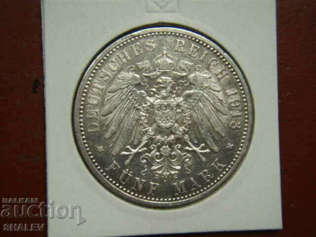 Delivery of 5 Mark 1913 A Prussia / Germany (5 marks Prussia) /2/ - AU Delivery of 5 Mark 1913 A Prussia / Germany (5 marks Prussia) /2/ - AU