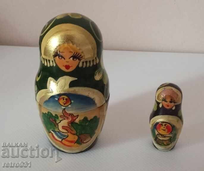 MATRYOSHKA ΠΑΛΙΑ ΣΟΒΙΕΤ ΚΟΥΚΛΑ 2 ΤΕΜ