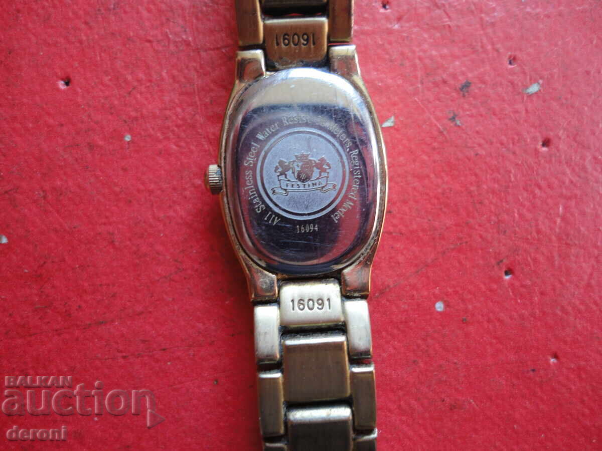 Festina 1604 Gold Plated Ladies Watch - 5 Festina 1604 Gold Plated Ladies Watch - 5