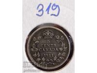 Canada 5 cents 1911 Silver!