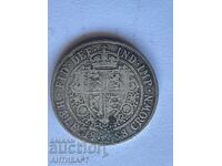 England silver coin half crown 1/2 crown 1898 silver