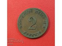 Germania-2 pfennig 1876 G-Karlsruhe