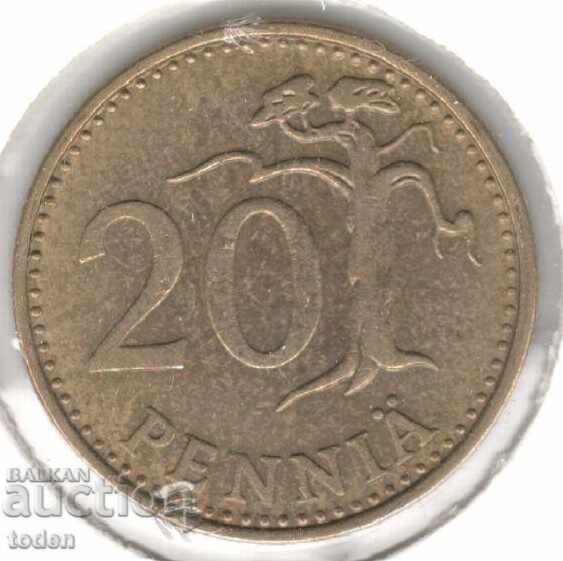 Finland-20 Penniä-1966 S-KM# 47 with price 1.00 BGN | € 0.51 Finland-20 Penniä-1966 S-KM# 47 with price 1.00 BGN | € 0.51
