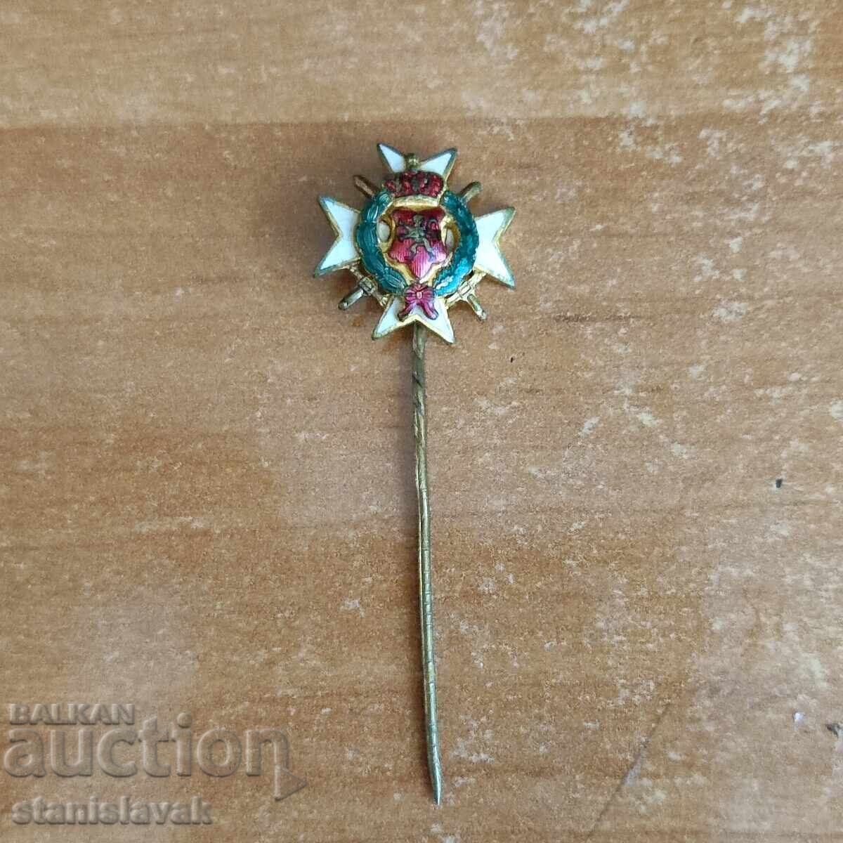 Знак миниатюра на запасните офицери