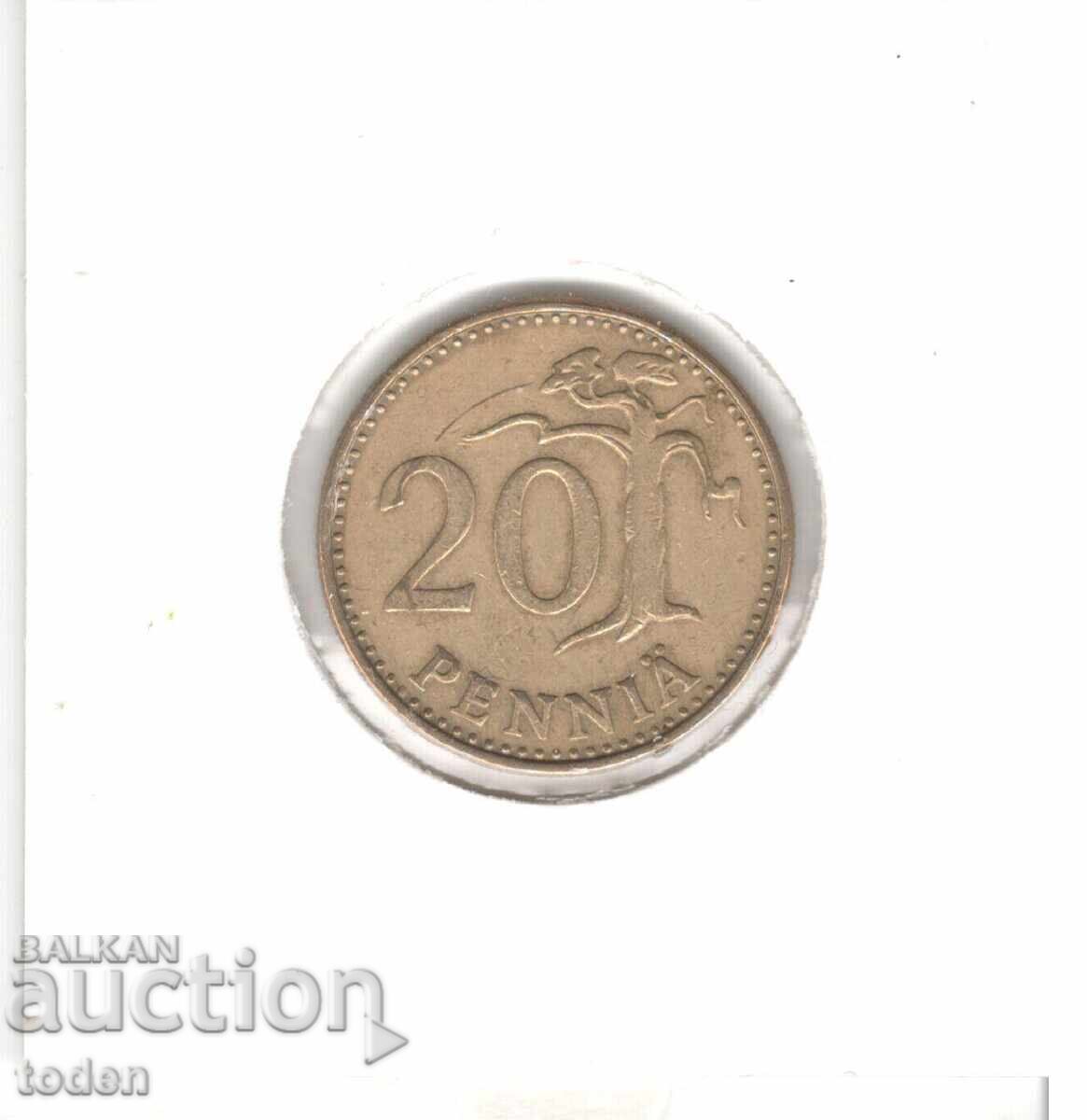 Delivery of Finland-20 Penniä-1973 S-KM# 47 Delivery of Finland-20 Penniä-1973 S-KM# 47