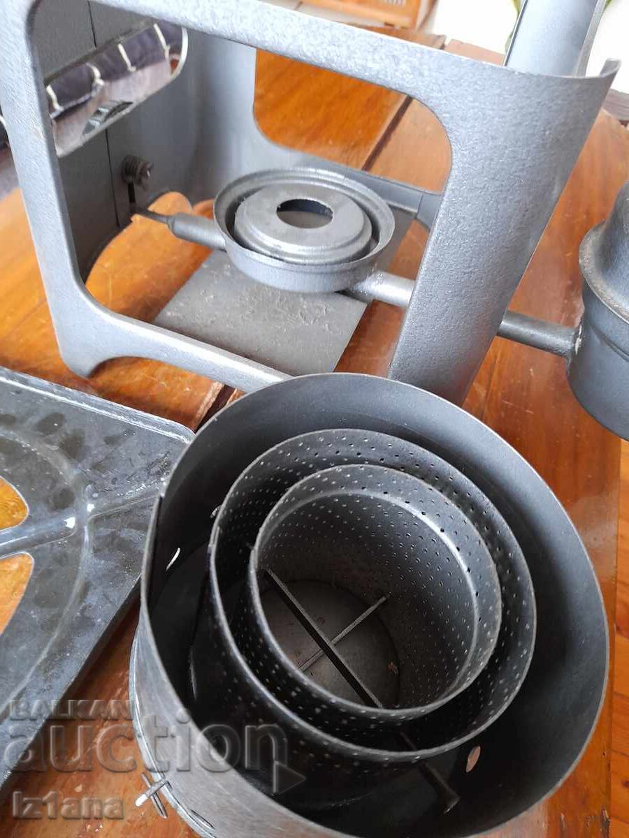 Sobă veche cu alcool, rezervor de alcool - 6