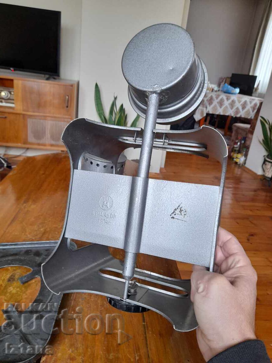 Sobă veche cu alcool, rezervor de alcool - 7