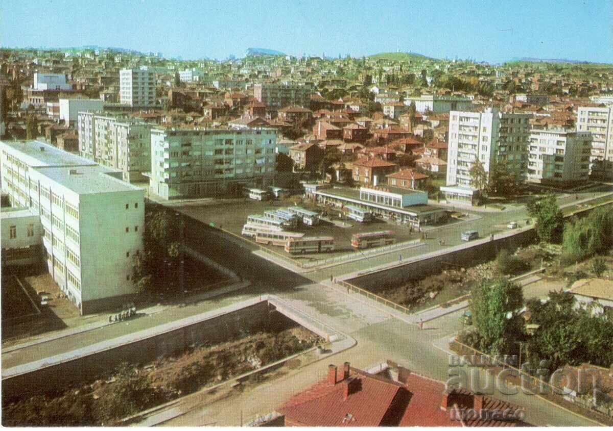 Carte poștală veche - Sandanski, Vedere generală