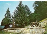 Old postcard - Teteven, Monument to Georgi Benkovski