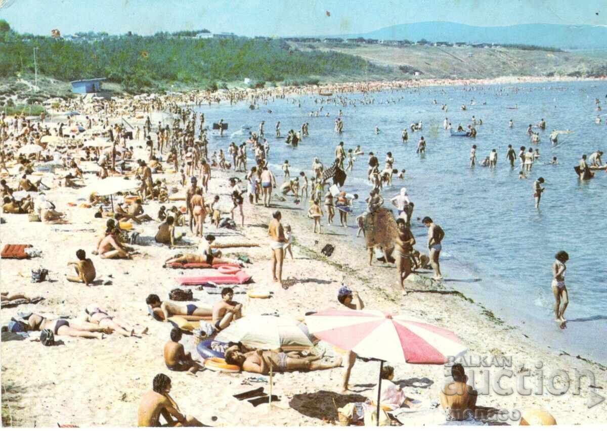 Old postcard - Ahtopol, The Beach