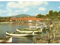 Old postcard - Michurin, Fisherman's Quay