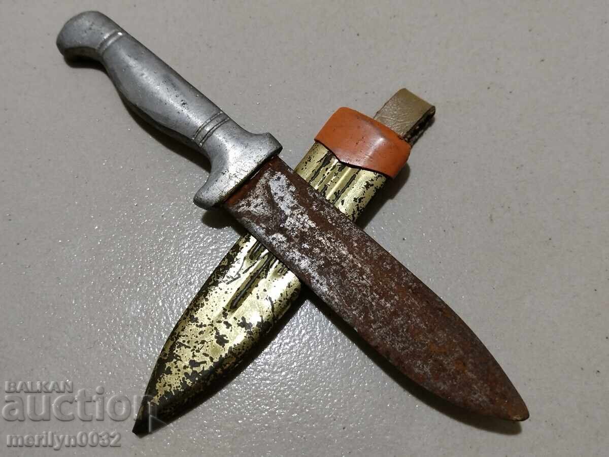 Auction Old sborgji knife knife with scabbard karakulak Auction Old sborgji knife knife with scabbard karakulak