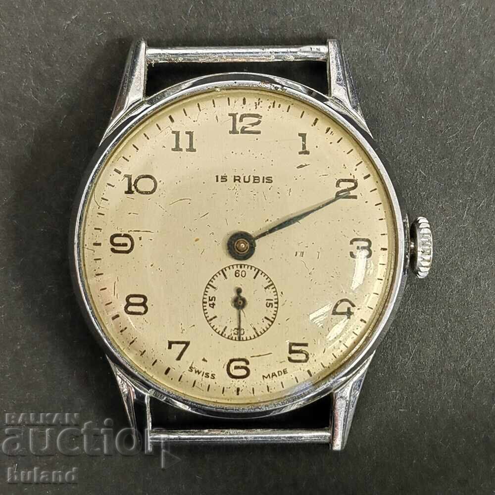 Old Mechanical Swiss Watch 15 Rubis SWISS BZC