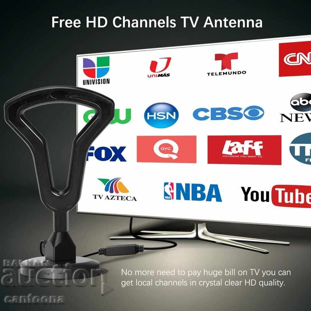 Delivery of Digital antenna with amplifier DVB-T2, Magnetic, 36dbi, HDTV, 4K Delivery of Digital antenna with amplifier DVB-T2, Magnetic, 36dbi, HDTV, 4K