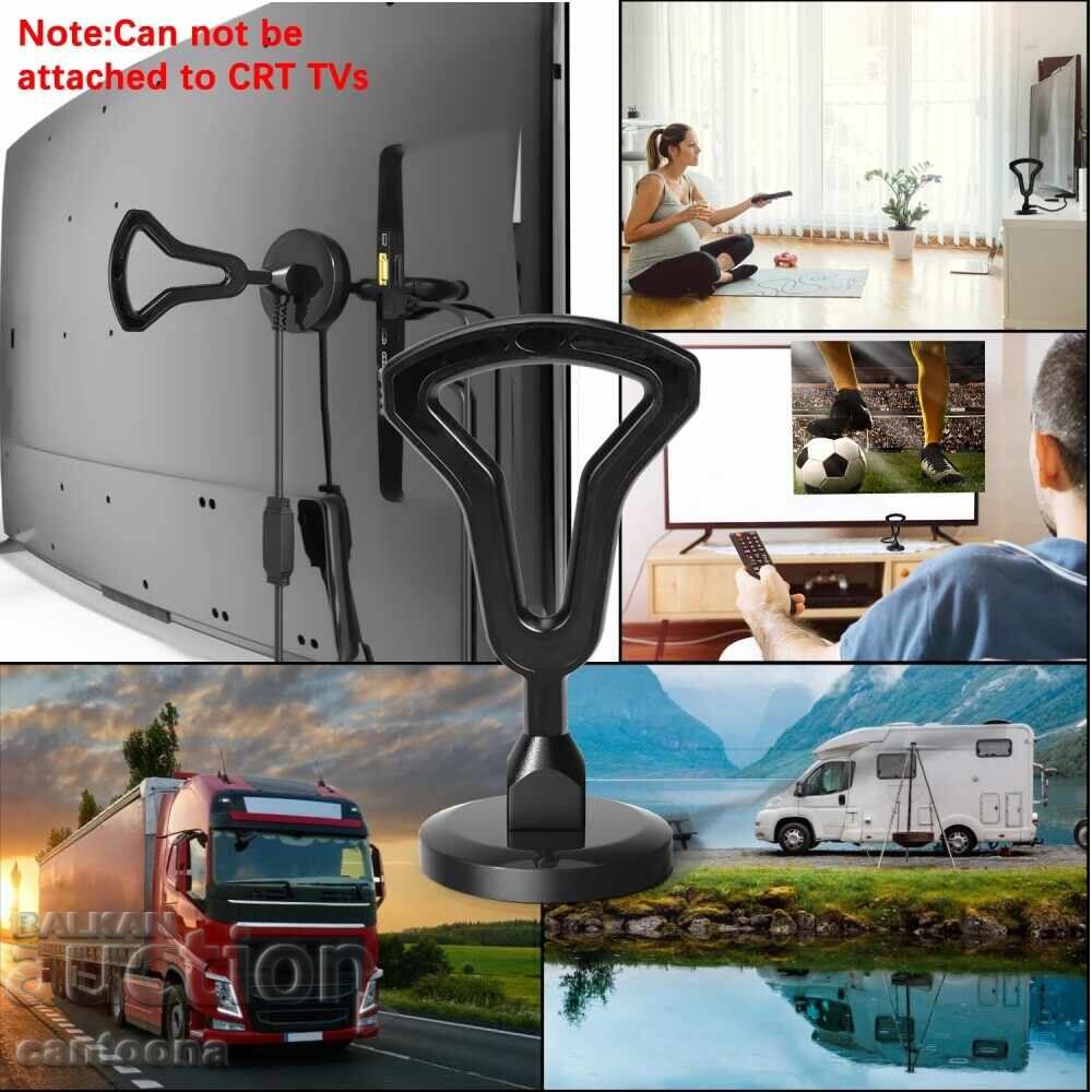 Digital antenna with amplifier DVB-T2, Magnetic, 36dbi, HDTV, 4K - 6 Digital antenna with amplifier DVB-T2, Magnetic, 36dbi, HDTV, 4K - 6