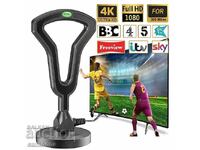 Digital antenna with amplifier DVB-T2, Magnetic, 36dbi, HDTV, 4K