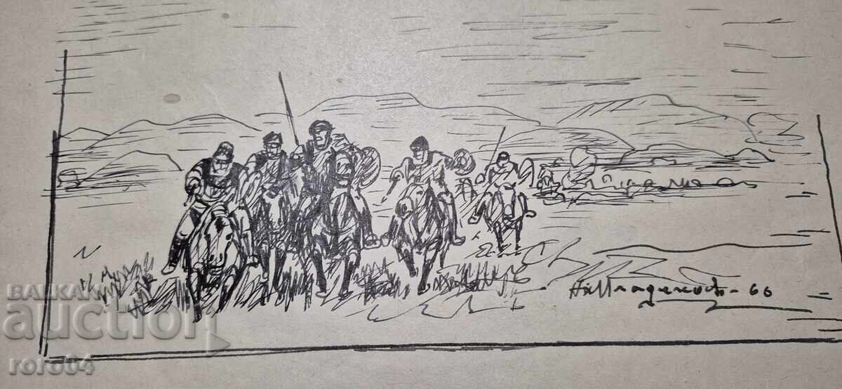 NAUM HAJIMLADENOV (1894-1985) COMPOSITION with price 531.00 BGN | € 271.50 NAUM HAJIMLADENOV (1894-1985) COMPOSITION with price 531.00 BGN | € 271.50