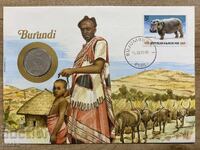 Postal envelope with coin /Numisbrief/ - Burundi/Burundi