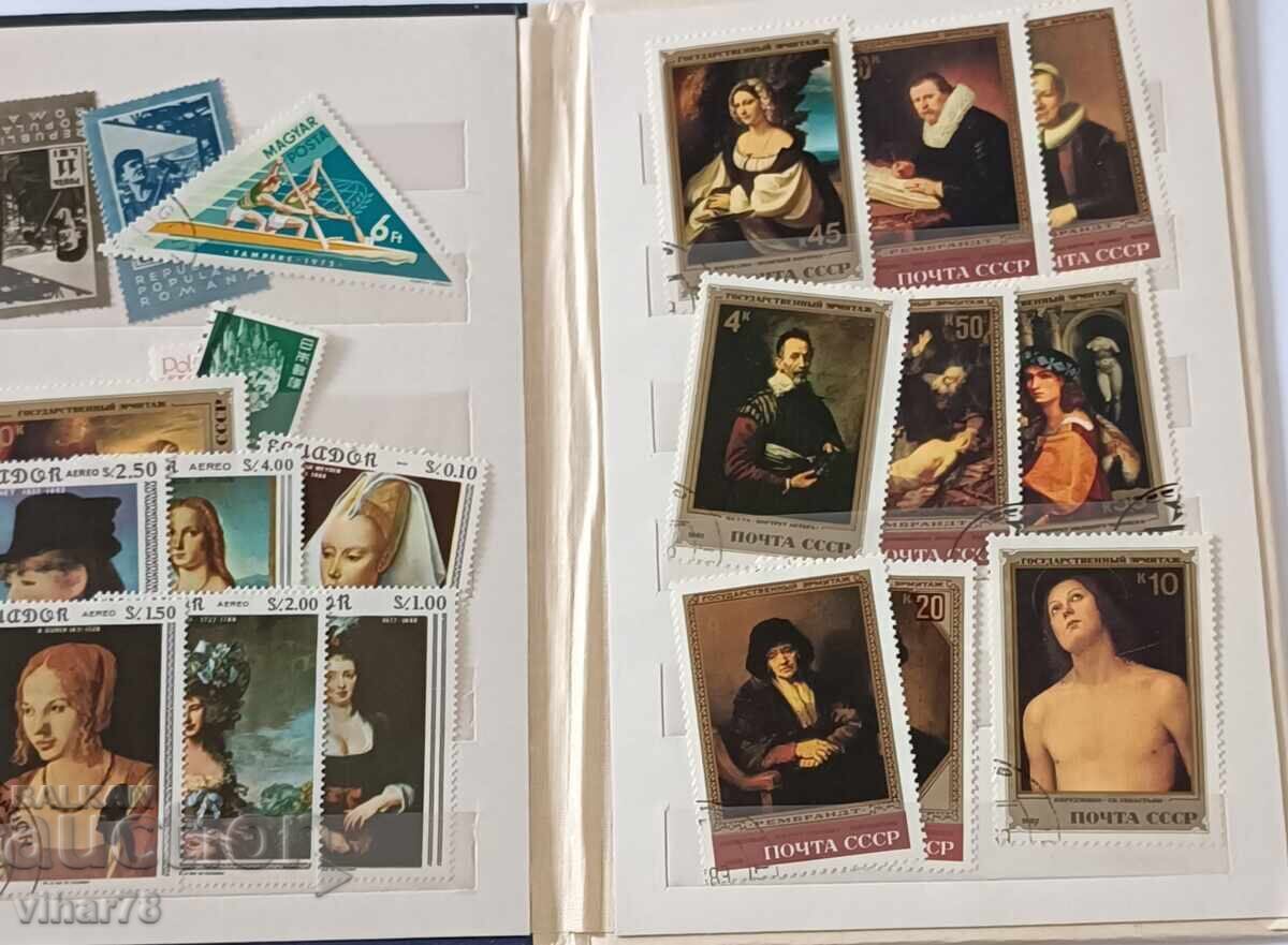 Auction  Binder with 21 postage stamps