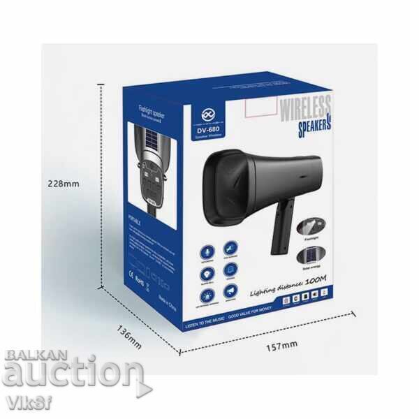 Solar megaphone, outdoor speaker DV-680, - 5