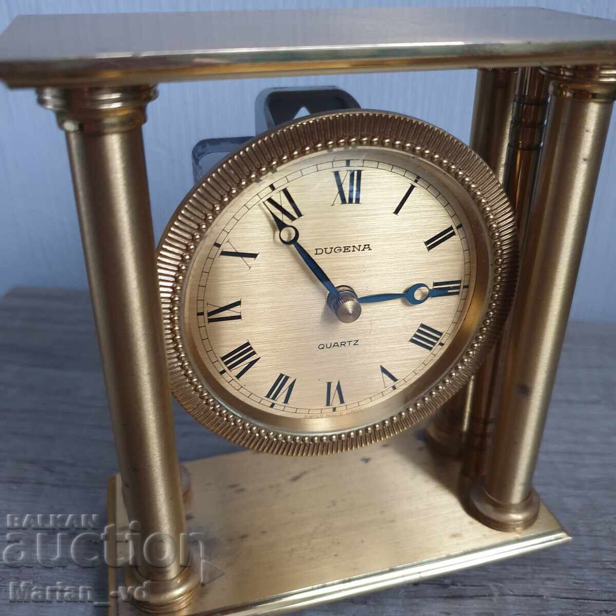 Bronze quartz table clock DUGENA with price 150.00 BGN | € 76.69 Bronze quartz table clock DUGENA with price 150.00 BGN | € 76.69